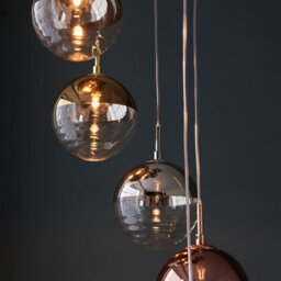 Luminosa Lighting Luminosa Paloma Plate Pendant Ceiling Lamp, Chrome Plate With Chrome, Copper, Gold, Glass - thumbnail 5