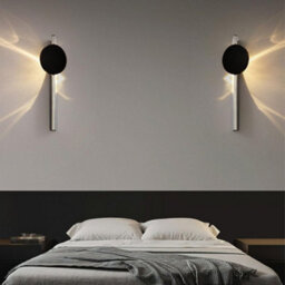 Amorly Modern Rotatable Led Wall Sconce Silver Corrugated Wall Lamp Creative Adjustable Lighting For Living Room Bedroom Headboard Porch - thumbnail 5