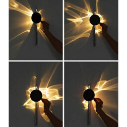 Amorly Modern Rotatable Led Wall Sconce Silver Corrugated Wall Lamp Creative Adjustable Lighting For Living Room Bedroom Headboard Porch - thumbnail 7