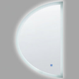 Beliani Led Bathroom Mirror Bezons 49 Cm 80 Cm Silver - thumbnail 4