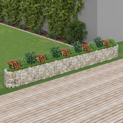 Berkfield Gabion Raised Bed Galvanised Iron 540X50X50 Cm - image 1