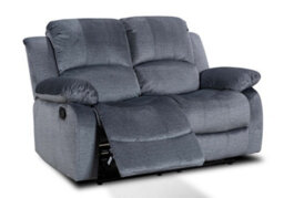 Grey Chenille Fabric 3 + 2 + 1 Seater Manual Recliner Sofa And Armchair Set Valencia - thumbnail 6