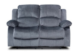Grey Chenille Fabric 3 + 2 + 1 Seater Manual Recliner Sofa And Armchair Set Valencia - thumbnail 8