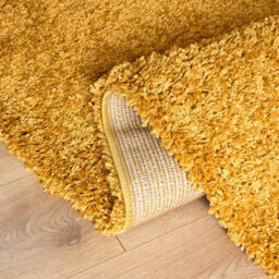 "Bravich Golden Ochre Thick Shaggy Rug - California - 120X170Cm (4'x5'8"")" - thumbnail 4