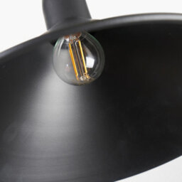 Pacific Lifestyle Canton Matt Black And Brass Metal Cone Pendant - thumbnail 8