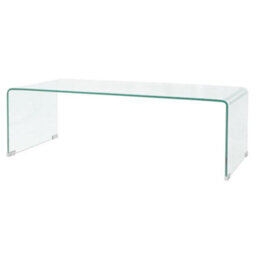 Vidaxl Coffee Table Tempered Glass 98X45X30 Cm Clear