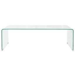 Vidaxl Coffee Table Tempered Glass 98X45X30 Cm Clear - thumbnail 2