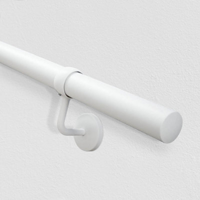 Afit 3.6M White Handrail Kit Easy Fit. Includes Rails, Brackets, Ends, Screws. Premium Finish For Fast, No Fuss Install - image 1