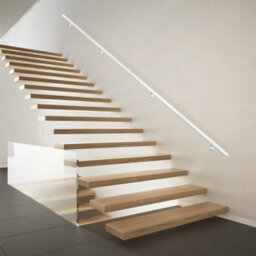 Afit 3.6M White Handrail Kit Easy Fit. Includes Rails, Brackets, Ends, Screws. Premium Finish For Fast, No Fuss Install - thumbnail 2