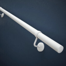Afit 3.6M White Handrail Kit Easy Fit. Includes Rails, Brackets, Ends, Screws. Premium Finish For Fast, No Fuss Install - thumbnail 6
