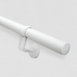 Afit 3.6M White Handrail Kit Easy Fit. Includes Rails, Brackets, Ends, Screws. Premium Finish For Fast, No Fuss Install - thumbnail 1