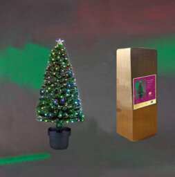 Shatchi 2Ft/60Cm Berries Balls Fibre Optic Christmas Tree Led Pre-Lit - thumbnail 2