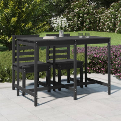 Berkfield Garden Table Grey 159.5X82.5X110 Cm Solid Wood Pine - image 1