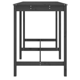Berkfield Garden Table Grey 159.5X82.5X110 Cm Solid Wood Pine - thumbnail 5