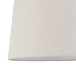 First Choice Lighting Set Of 2 Light Oak Table Lamp Bedside Lights With Natural Linen Shades - thumbnail 3