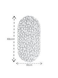 Showerdrape Otto Clear Anti Slip Pvc Bath Mat 69Cm X 36Cm - thumbnail 2