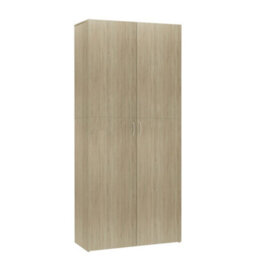 Vidaxl Shoe Cabinet Sonoma Oak 80X35.5X180 Cm Engineered Wood - thumbnail 1