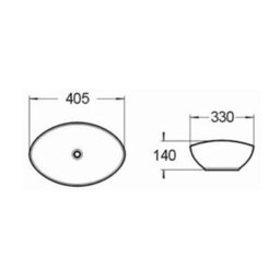Affine Bathroom Cloakroom Vanity Unit Countertop Wash Basin Wall Hung Wood 500mm - thumbnail 8