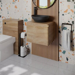 Affine Bathroom Cloakroom Vanity Unit Countertop Wash Basin Wall Hung Wood 500mm - thumbnail 1