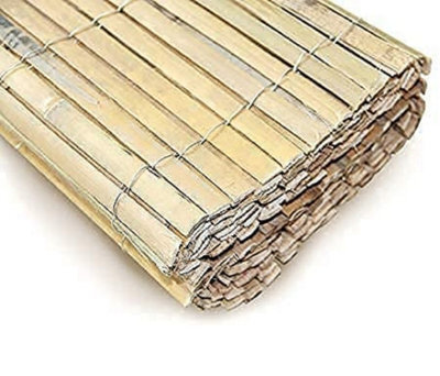 Abaseen 1.2M X 3M Bamboo Slat Natural Screen Garden Fence - image 1
