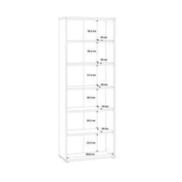 Furniture To Go Essential Wide 5 Shelf Bookcase In Vintage Oak - thumbnail 7