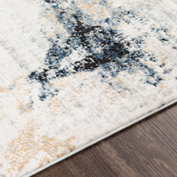 Livabliss Jolie-Abstract Blue Grey Beige Black Modern Marble Living Dining Bedroom Rug 140 X 200 Cm Easy Care, Non Shedding - thumbnail 3