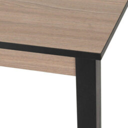 Seconique Radley Dining Set In Black And Oak 4 Chairs With Oat Fabric Seats - thumbnail 4