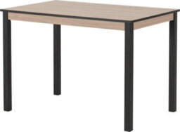 Seconique Radley Dining Set In Black And Oak 4 Chairs With Oat Fabric Seats - thumbnail 3