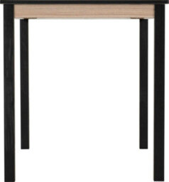Seconique Radley Dining Set In Black And Oak 4 Chairs With Oat Fabric Seats - thumbnail 5