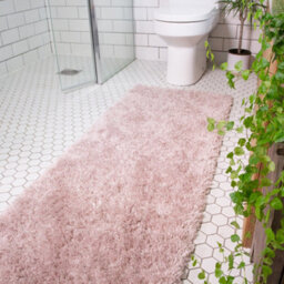 Loomed Super Soft Blush Pink Shaggy Runner Rug 60X240Cm - thumbnail 2