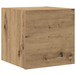 Berkfield 7 Piece Tv Cabinet Set Wall-Mounted Artisan Oak Engineered Wood - thumbnail 4
