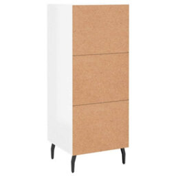 Berkfield Modern Sideboard High Gloss White 34.5X34X90 Cm Engineered Wood - thumbnail 8