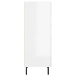 Berkfield Modern Sideboard High Gloss White 34.5X34X90 Cm Engineered Wood - thumbnail 7