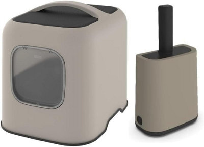 Cat Litter Tray & Scoop Set Rotho Mypet Biala Covered Cat Litter Box With Scoop