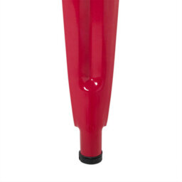 Wyld And Coco Set Of 2 Red Steel Bar Stools 60 Cm Stackable Counter Height Industrial. - thumbnail 8