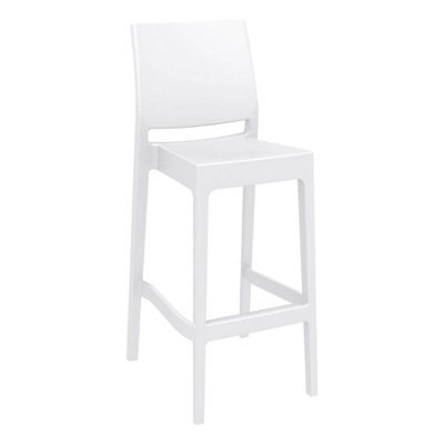 Spek Bar Stool 75 - White (Suitable For Outdoor) - image 1