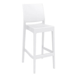 Spek Bar Stool 75 - White (Suitable For Outdoor)