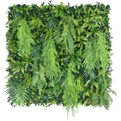 Artificial Plant Flower Living Wall Panels Realistic Indoor/outdoor Garden 100Cm X 100Cm Home, Office, Cafe, Shop, Salon, Wedding - image 1