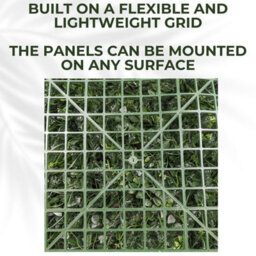 Artificial Plant Flower Living Wall Panels Realistic Indoor/outdoor Garden 100Cm X 100Cm Home, Office, Cafe, Shop, Salon, Wedding - thumbnail 7