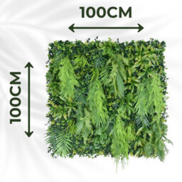 Artificial Plant Flower Living Wall Panels Realistic Indoor/outdoor Garden 100Cm X 100Cm Home, Office, Cafe, Shop, Salon, Wedding - thumbnail 2