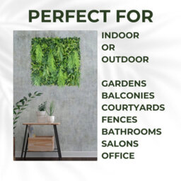Artificial Plant Flower Living Wall Panels Realistic Indoor/outdoor Garden 100Cm X 100Cm Home, Office, Cafe, Shop, Salon, Wedding - thumbnail 4