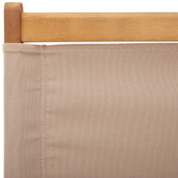 Berkfield Garden Chairs 2 Pcs Taupe Solid Wood Acacia And Fabric - thumbnail 9