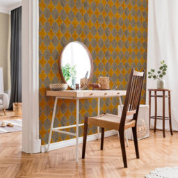 As Creation Bricoflor Non-Woven Wallpaper, Moroccan & Tiled Wallpaper, Oriental, Geometric In Brown, Orange, Terracotta - 10,05 X 0,53 M - thumbnail 2