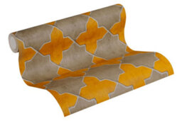 As Creation Bricoflor Non-Woven Wallpaper, Moroccan & Tiled Wallpaper, Oriental, Geometric In Brown, Orange, Terracotta - 10,05 X 0,53 M - thumbnail 3