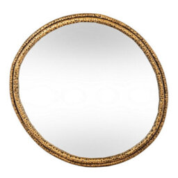 Hill Interiors Nahla Small Mirror With Dimpled Frame - Glass - L4 X W64 X H60 Cm - Gold