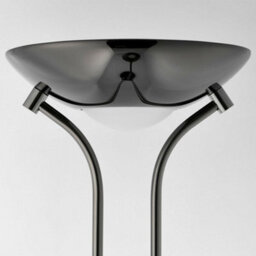 Mother & Child Floor Lamp Black Chrome 1.8M Twin Light Dimmer Flexible Reading - thumbnail 4