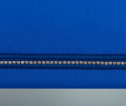 Furnished Blackout Blind With Diamante Braiding Free Cut Service - Navy Blue (W)120Cm X (L)210Cm - thumbnail 3