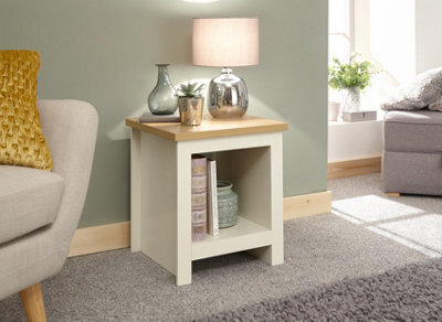 Gfw Lancaster Side Table With Shelf Cream - image 1