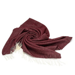 Luxury Living 100% Acrylic Throw - 150Cm X 125Cm - Burgundy - thumbnail 3