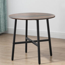 Homcom 80Cm Round Kitchen Table, Dining Table For Small Spaces, Steel Leg - thumbnail 9